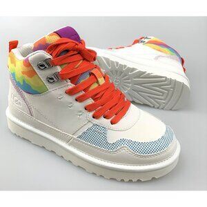 NIB UGG Highland Hi Cali Collage Shoes In White Size 8.5